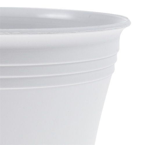 Květináč Michele bílý Ø22cm | Floristik24.cz