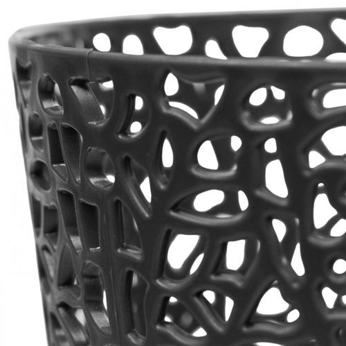 Floristik24 Sázecí plastový květináč antracit Ø11,5cm V12,5cm