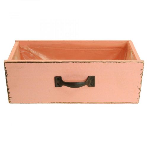 Floristik24 Zásuvka květináče wood deco broskev 25×13×9cm
