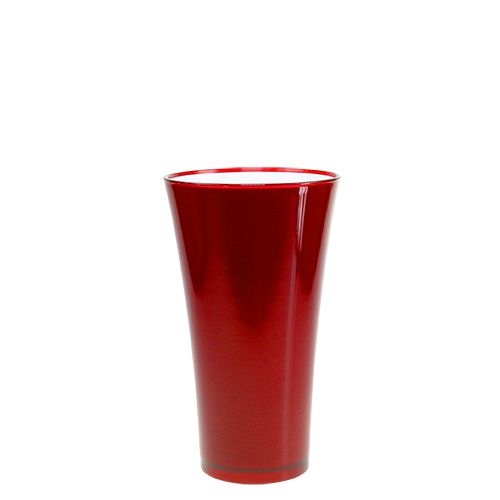 Floristik24 Váza “Fizzy” Ø13,5cm V20cm červená 1 ks