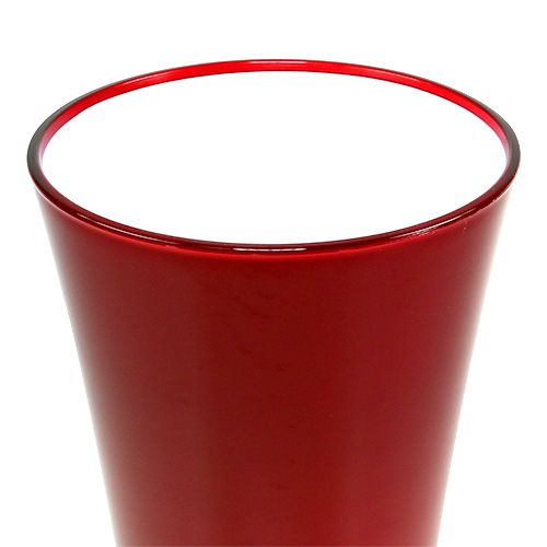 položky Váza “Fizzy” Ø20cm V35cm červená 1 ks