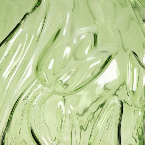 položky Skleněná váza s reliéfním vzorem tulipánů pro interiérovou dekoraci, 22,5 cm