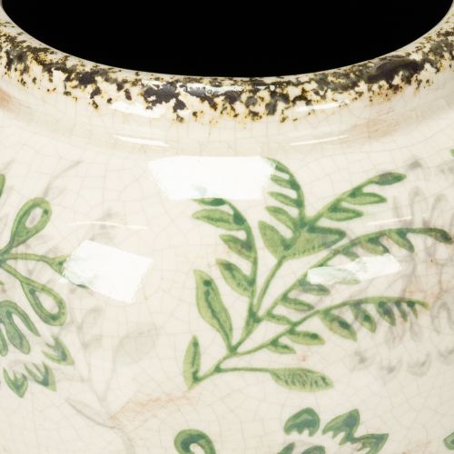 položky Váza s jemným rostlinným vzorem pro domácí dekoraci 19 cm