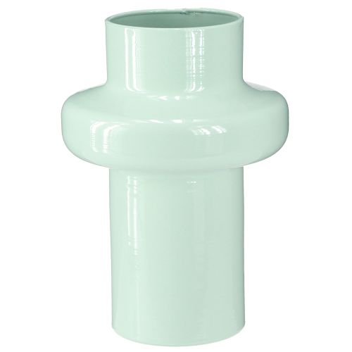 Floristik24 Váza Kovová Dekorace do vázy Mint Green Pastel Ø16,5cm H23,5cm