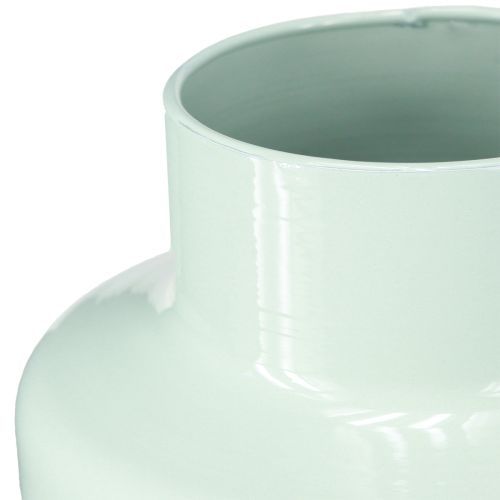 položky Váza Kovová Dekorace do vázy Mint Green Pastel Ø16,5cm H23,5cm