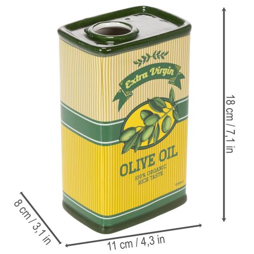 položky Keramická dekorativní váza na olivový olej, perfektní dekorace na stůl pro sušené květiny, 18 cm