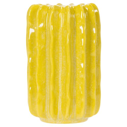 položky Keramická váza s kaktusem, design s drážkovanou strukturou pro moderní bydlení, 13 cm, 4 kusy