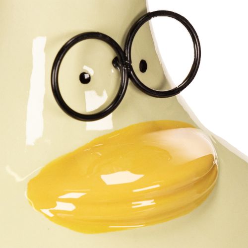 položky Váza s figurkou kachny, keramická, veselý design, ideální do moderního interiéru, 15 cm, 2 kusy