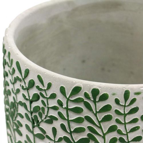 Floristik24 Cachepot úponkový dekor, keramická nádoba, květináč betonový vzhled Ø20,5cm H17,5cm