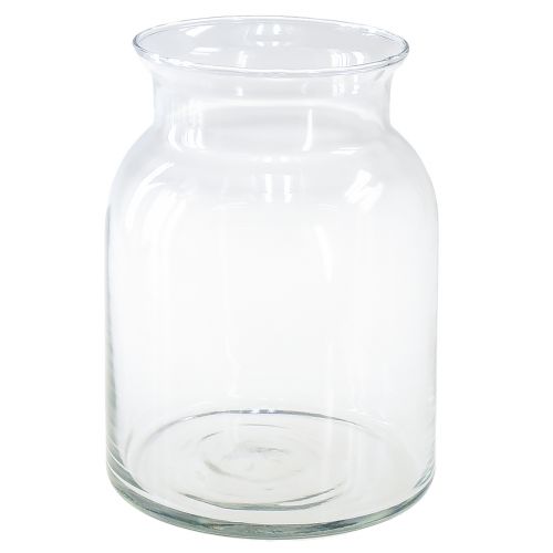 Dekorativní skleněná váza lucerna sklo čirá Ø18,5cm V25,5cm