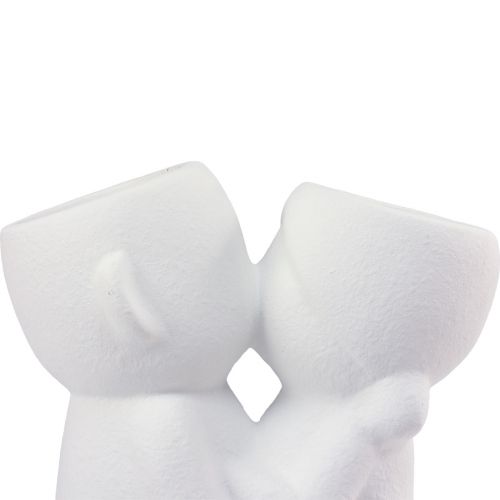 Floristik24 Váza White Kissing Couple Double Vase Ceramic H29cm