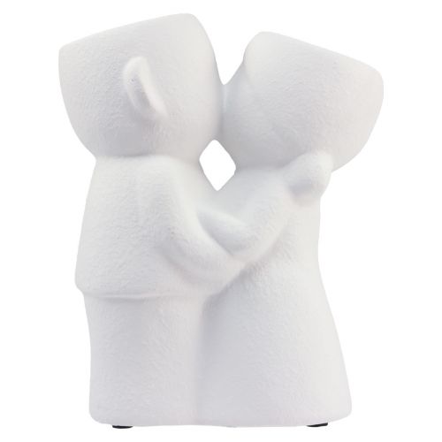 Floristik24 Váza White Kissing Couple Double Vase Ceramic H29cm