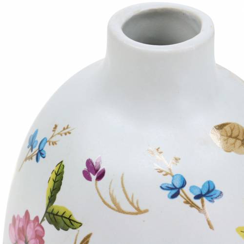 Floristik24 Dekorativní váza bílé květy Ø9cm V13,8cm