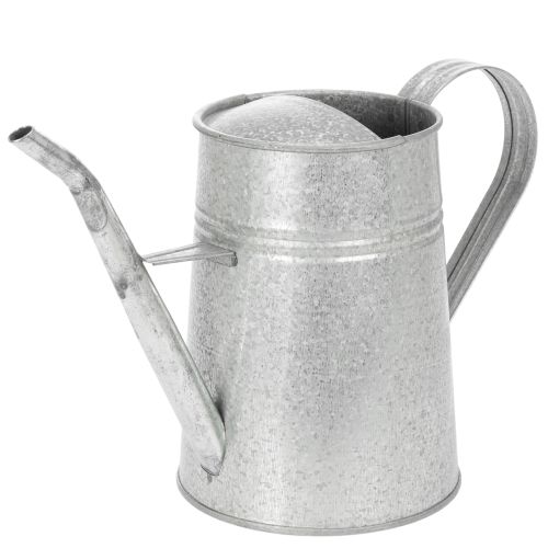 Pozinkovaná dekorativní konev na zalévání, kovová, šedá, vintage vzhled, 1,7 l, výška 23 cm, pro stylové květinové dekorace a květináče nakoupit | Floristik24.cz