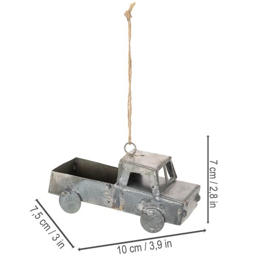 položky Dekorativní kovová auta k zavěšení ve vintage stylu, různé velikosti, 9-10 cm, 4 kusy