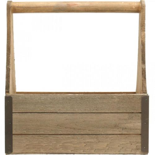 Floristik24 Vintage dřevěný truhlík na osázení truhlík na nářadí truhlík na rostliny 28×14×31cm