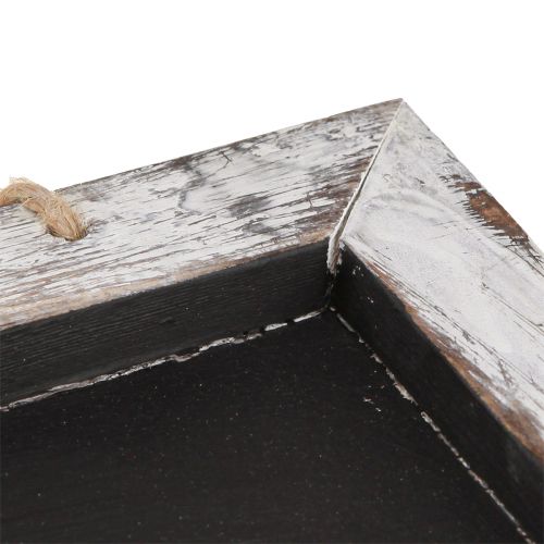 položky Vintage závěsná tabule černá bílá 30×25cm 2ks