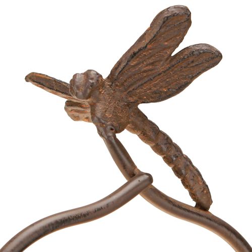 položky Vintage květináč s kovovou mřížovou vážkou Ø16/V62cm
