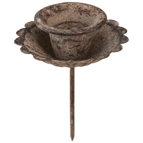 Floristik24 Vintage špičatý svícen na vložení Ø8,5cm H11,5cm 4ks