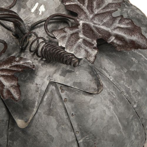 Floristik24 Vintage zinková dekorativní dýňová podzimní dekorace z kovu Ø21cm V20cm