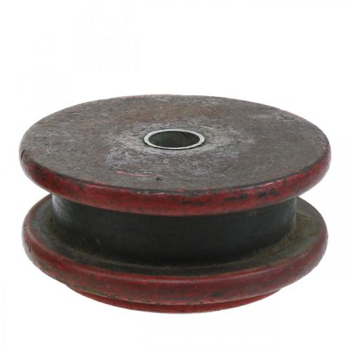 Floristik24 Deco rubový váleček, svícen, dekorace na stůl, průmyslový design, vintage vzhled Ø12cm