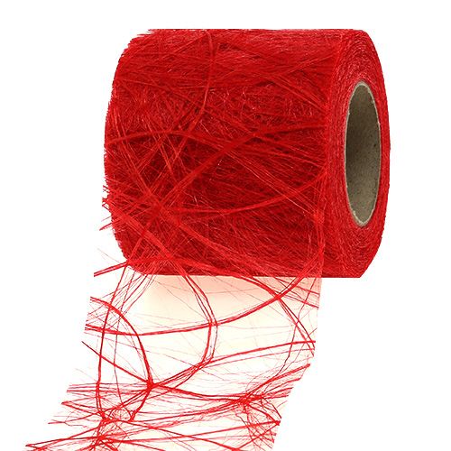 Fleece 8cm 25m světle červená