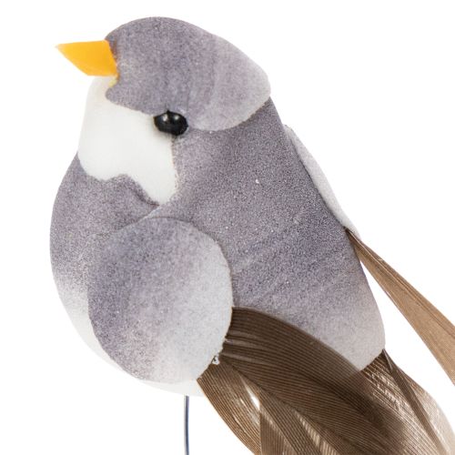 položky Dekorativní ptáci, umělá bytová dekorace, jarní příležitost, s barevným peřím, vyrobené z plastu, 5 cm, 18 kusů