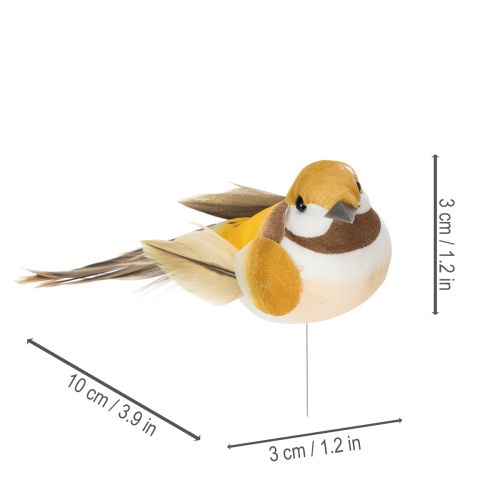 položky Dekorace s ptáky pro slavnostní výzdobu stolu. Univerzální ptačí kolíky, 10 cm, 12 kusů.