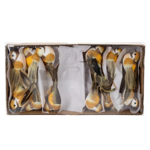 položky Dekorace s ptáky pro slavnostní výzdobu stolu. Univerzální ptačí kolíky, 10 cm, 12 kusů.