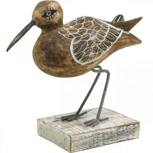 Floristik24 Dřevěná socha ptáka do koupelny Dekor Vodní pták V22cm