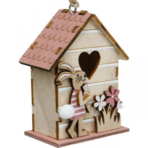položky Birdhouse závěsná jarní dekorace Birdhouse Bunny Velikonoční dekorace 4ks