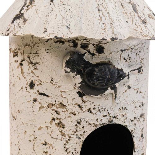 Dekorativní ptačí budka, závěsná dekorace zahradní dekorace kovová V36cm