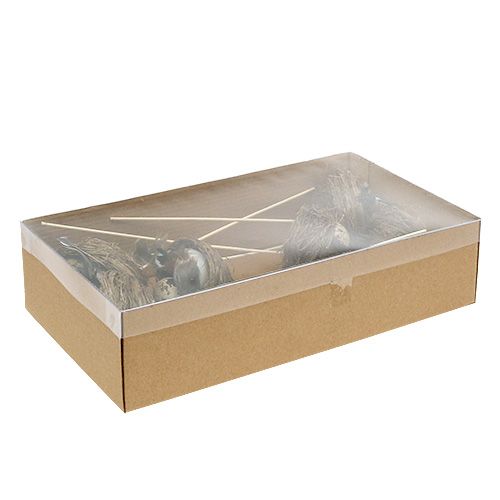 Floristik24 Ptačí hnízdo na tyči Ø7cm L24cm 6ks