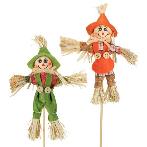 Kovové tyče pro strašáka zeleno-oranžové, V16cm, 16 ks