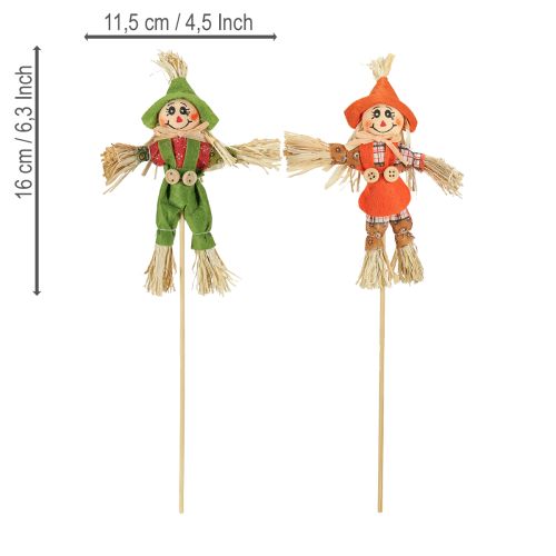 položky Kovové tyče pro strašáka zeleno-oranžové, V16cm, 16 ks
