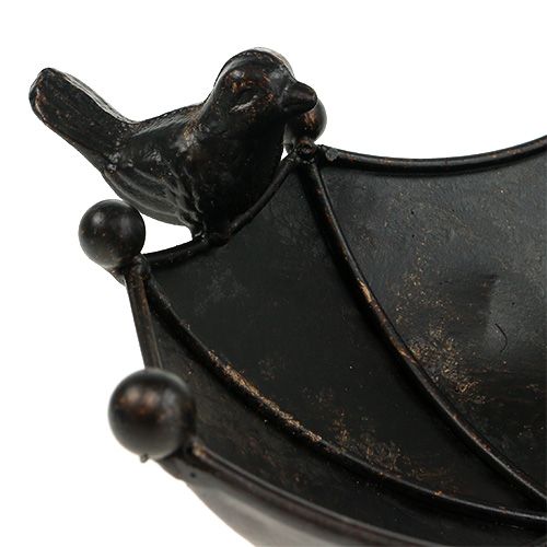 Floristik24 Miska na krmení ptáci deštník tmavě hnědý 41cm