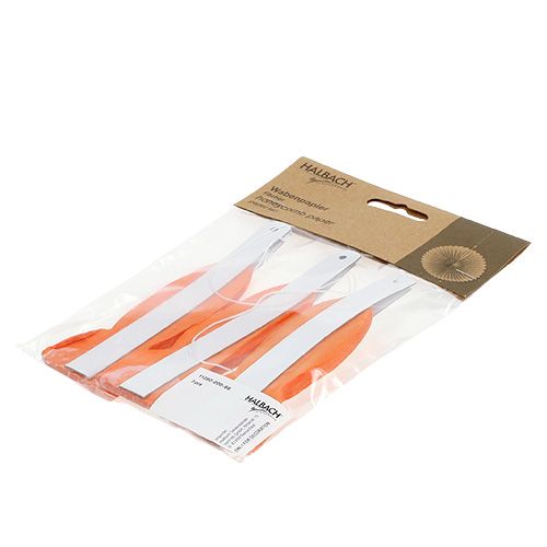 Floristik24 Voštinový papír květina oranžová Ø20cm 3ks