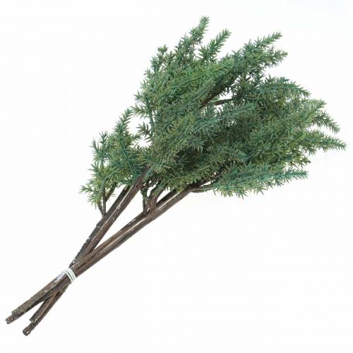 Floristik24 Jalovcová větev umělá zelená 36cm 4ks