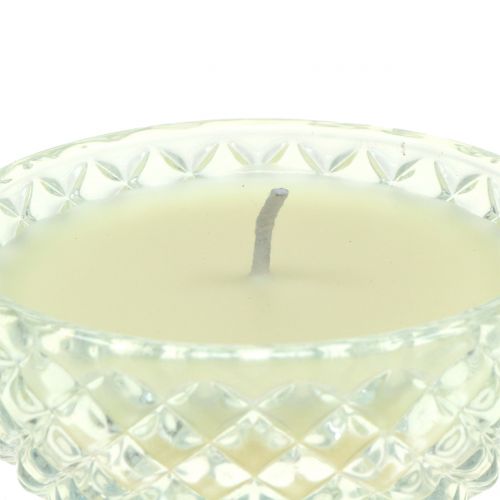 položky Vonná svíčka ve skleněné vanilce Ø10cm