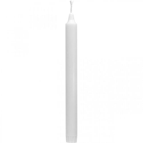 Voskové svíčky PURE svíčky tyčinkové bílé 250/23mm přírodní vosk 4ks