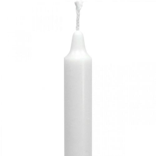položky PURE voskové svíčky tyčinkové svíčky bílé 250/23mm přírodní vosk 4 ks