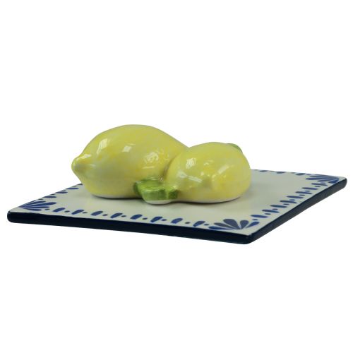 položky Nástěnná dekorace citron keramický obklad kuchyňská dekorace 15×15cm