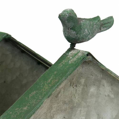 Floristik24 Kovová ptačí budka pro výsadbu V25,5cm