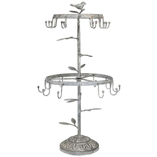 Floristik24 Nosič produktu kovový rezavě šedý na ozdobná ramínka Ø24cm H49cm