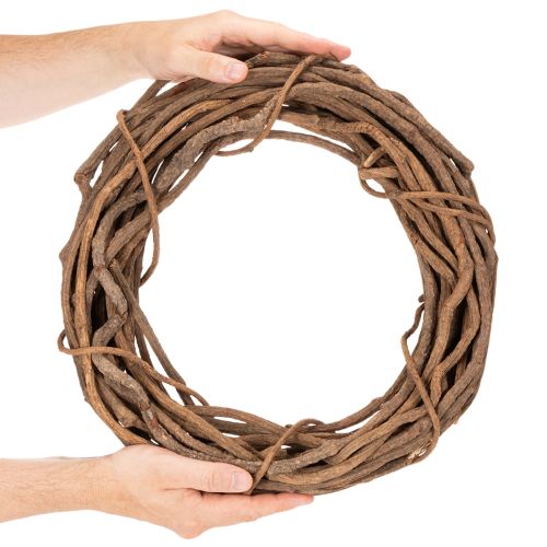 Věnec z přírodní vrby jako řemeslný věnec pro květinářství, 40 cm | Floristik24.cz