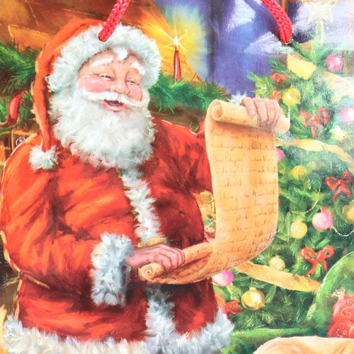 Floristik24 Papírový sáček Santa 11cm x 13,5cm