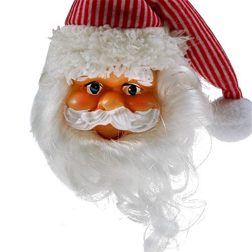Floristik24 Vánoční přívěsek Santa hlava 14cm, 20cm 2ks