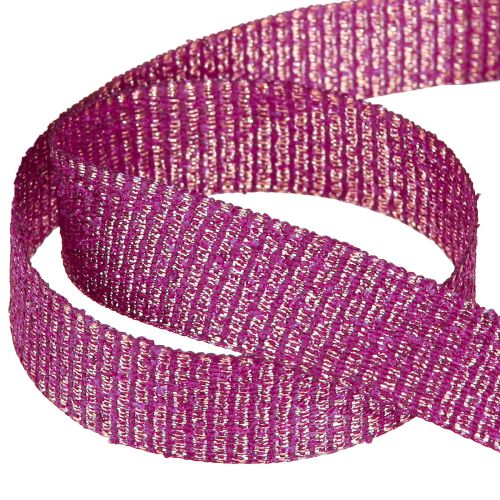 položky Vánoční stuha se zlatými nitěmi dárková stuha Erika 25mm 20m