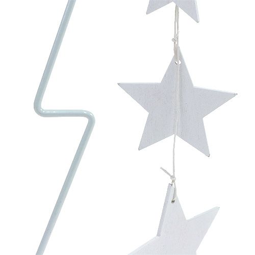 Floristik24 Vánoční stromek kovový bílý V53,5cm