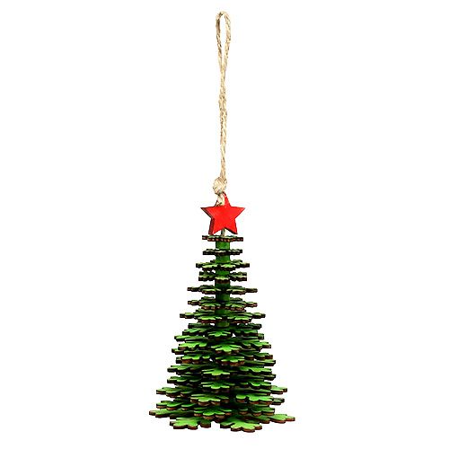 Floristik24 Vánoční stromeček k zavěšení zelený 14cm
